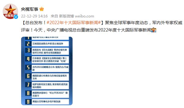 今天軍事新聞最新消息2022年，2022年最新軍事新聞一覽