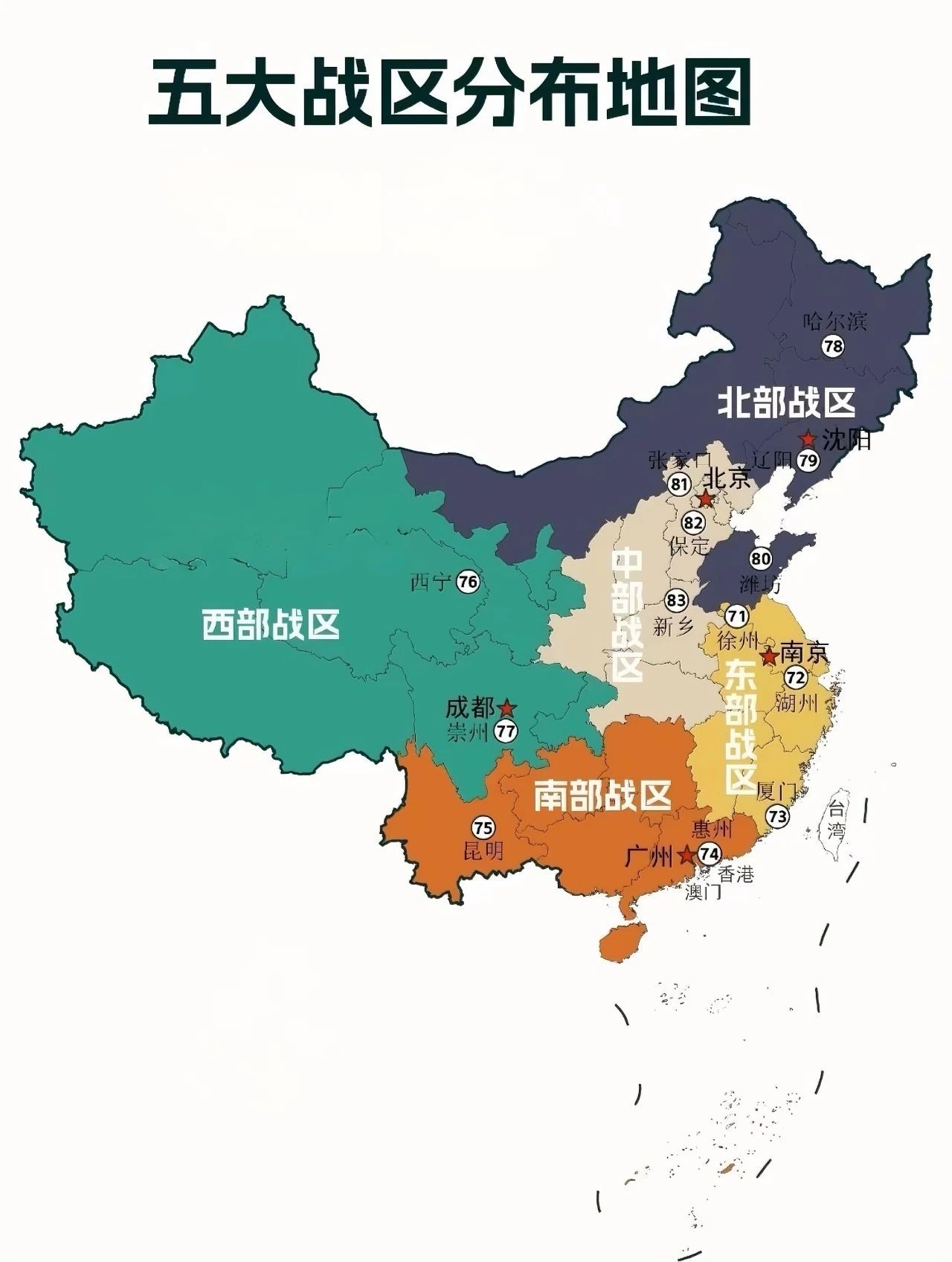 中國(guó)戰(zhàn)區(qū)軍區(qū)分布及其戰(zhàn)略意義，中國(guó)戰(zhàn)區(qū)分布概覽與戰(zhàn)略意義解讀